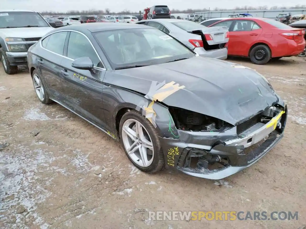 1 Photograph of a damaged car WAUDACF53MA012532 AUDI A5 2021