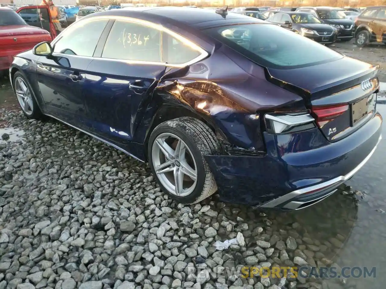 3 Photograph of a damaged car WAUDACF54MA005413 AUDI A5 2021