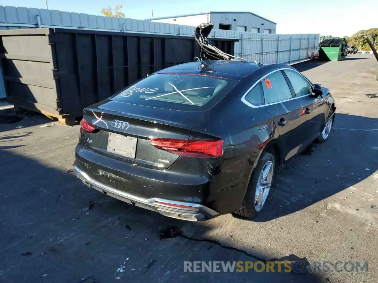 4 Photograph of a damaged car WAUDACF54MA047290 AUDI A5 2021