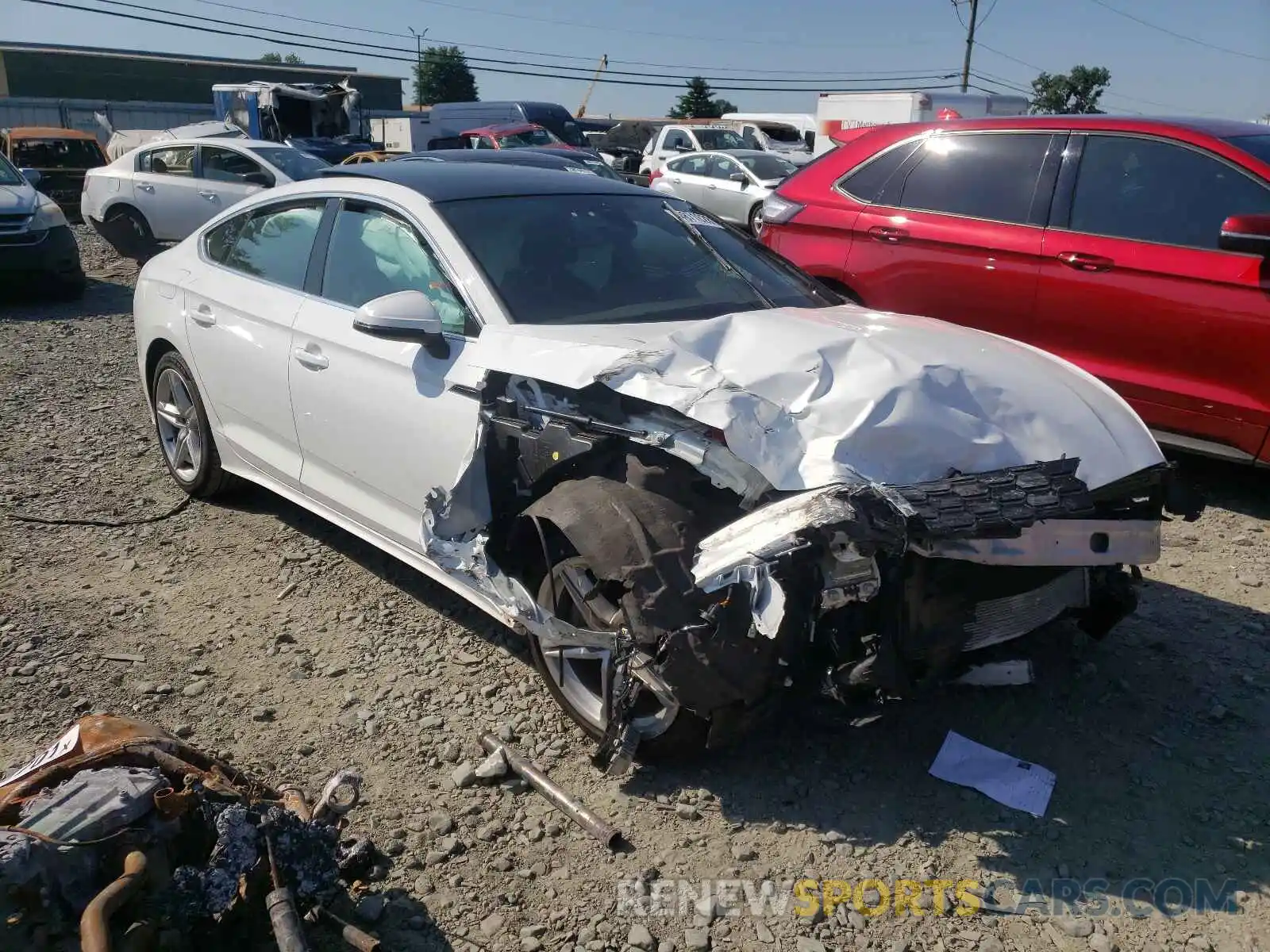 1 Photograph of a damaged car WAUDACF55MA018834 AUDI A5 2021