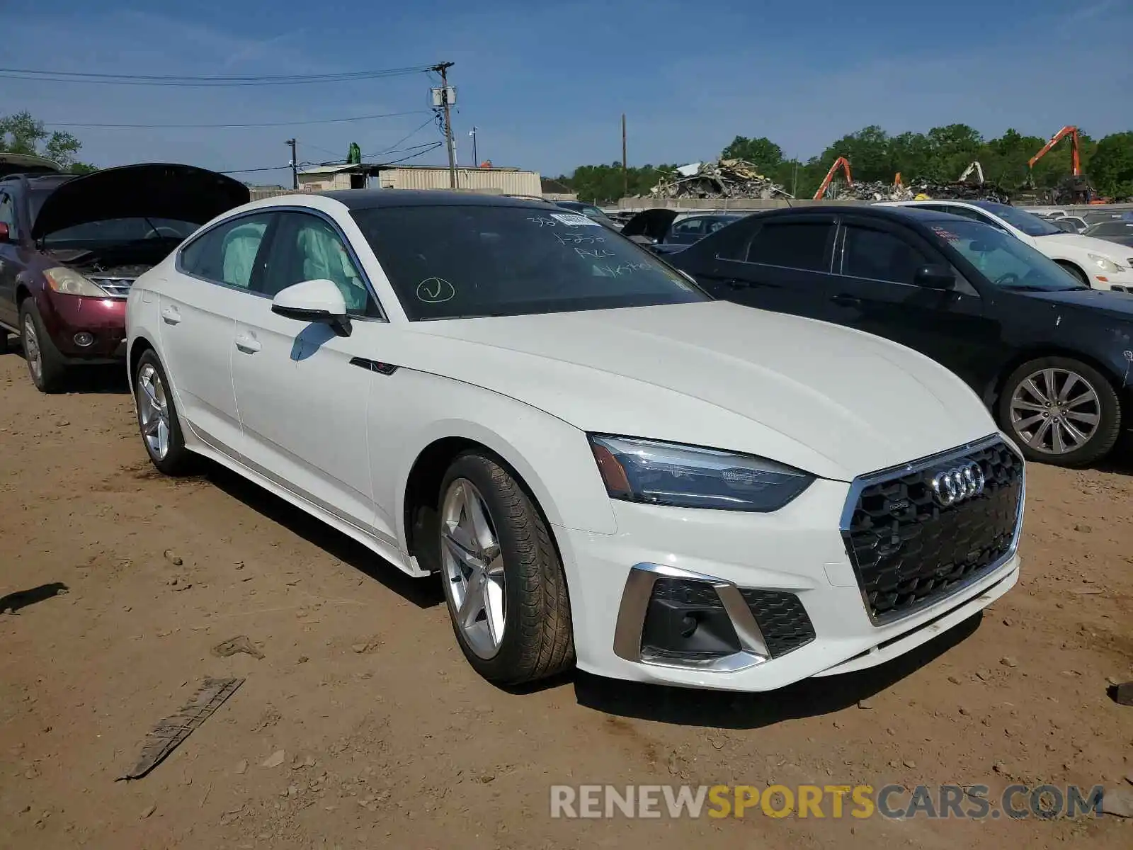 1 Photograph of a damaged car WAUDACF56MA010161 AUDI A5 2021