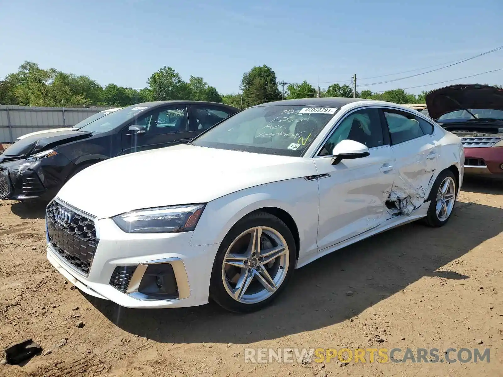 2 Photograph of a damaged car WAUDACF56MA010161 AUDI A5 2021