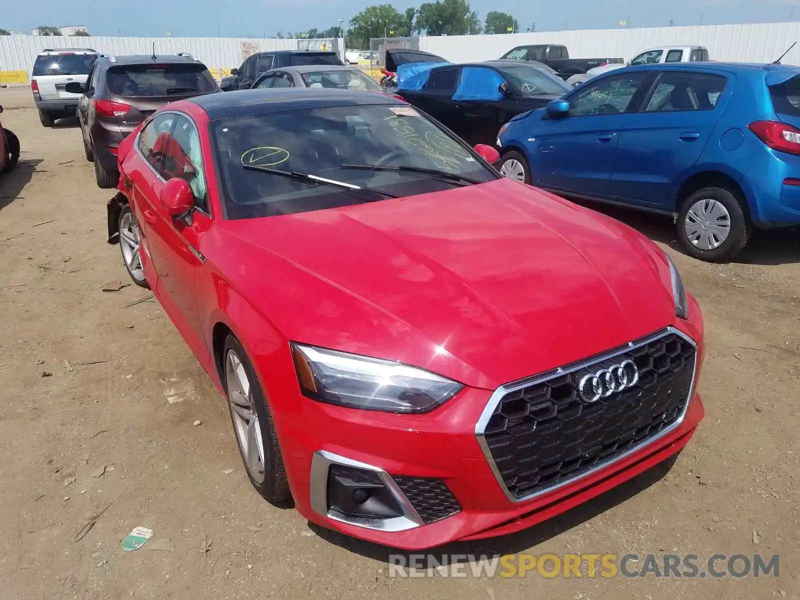 4 Photograph of a damaged car WAUDACF56MA044438 AUDI A5 2021