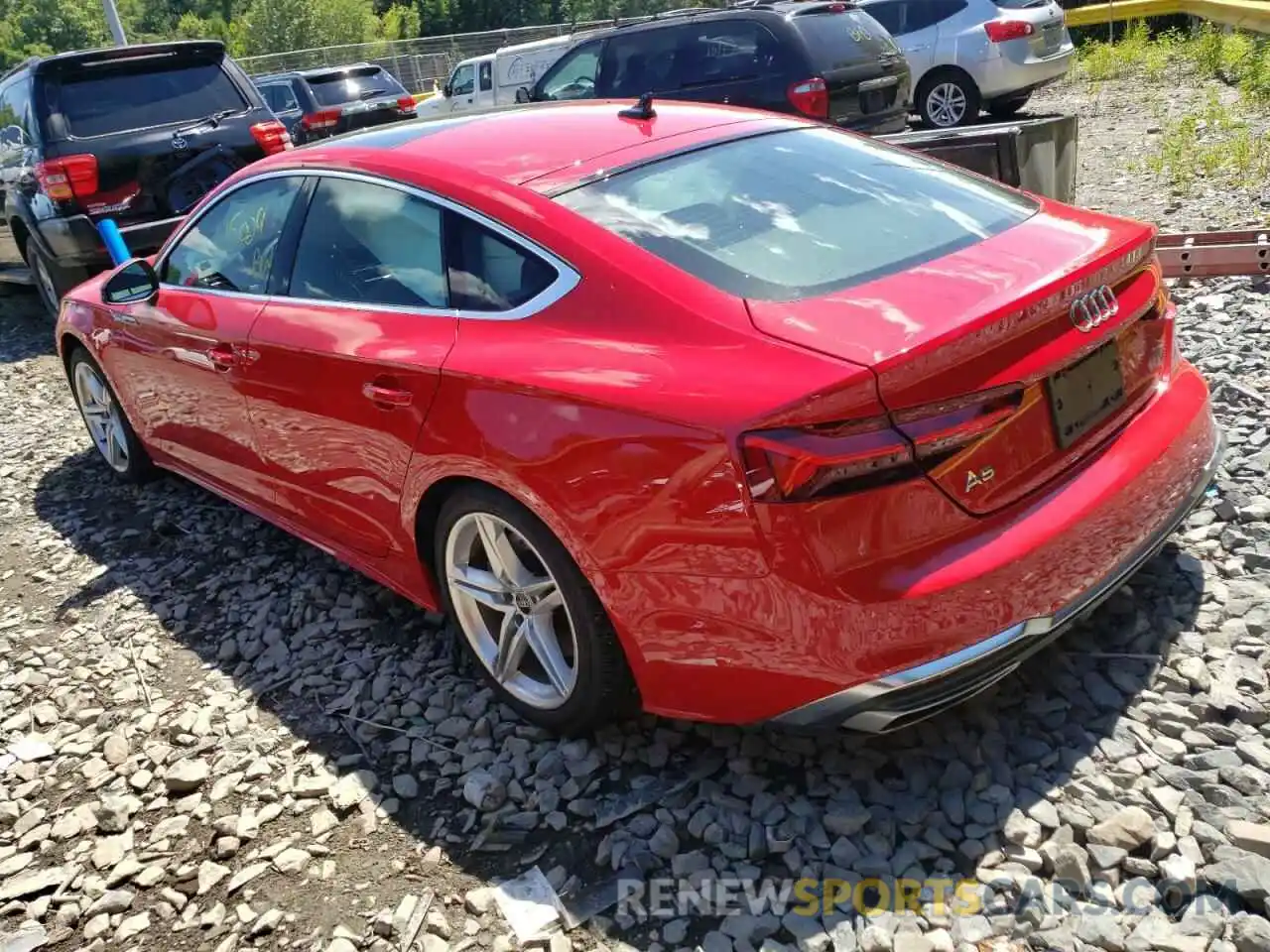 3 Photograph of a damaged car WAUDACF56MA054208 AUDI A5 2021