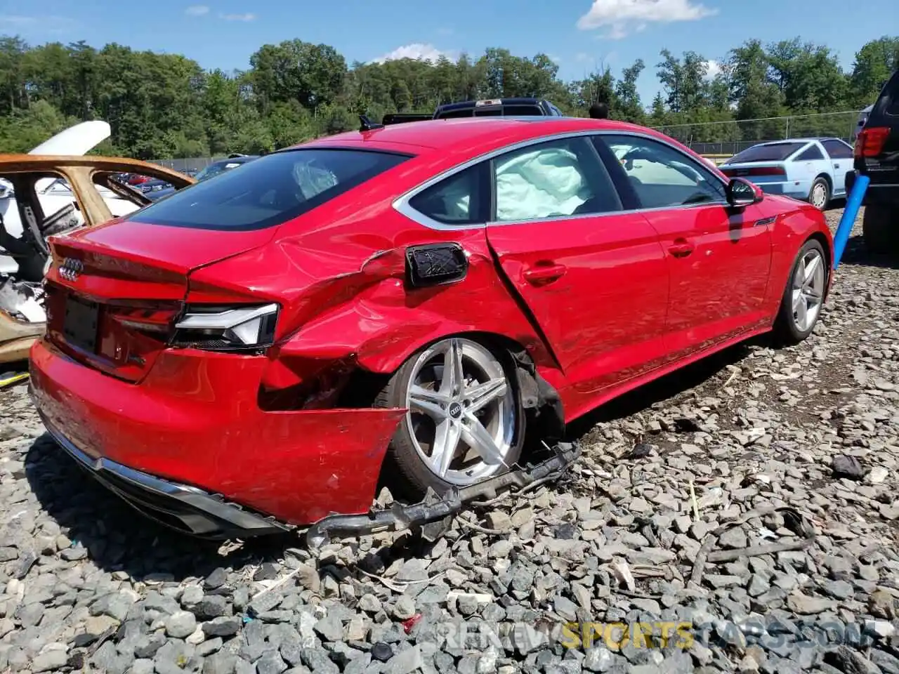 9 Photograph of a damaged car WAUDACF56MA054208 AUDI A5 2021