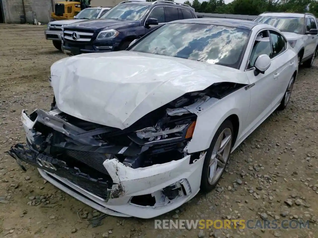 2 Photograph of a damaged car WAUDACF57MA010654 AUDI A5 2021