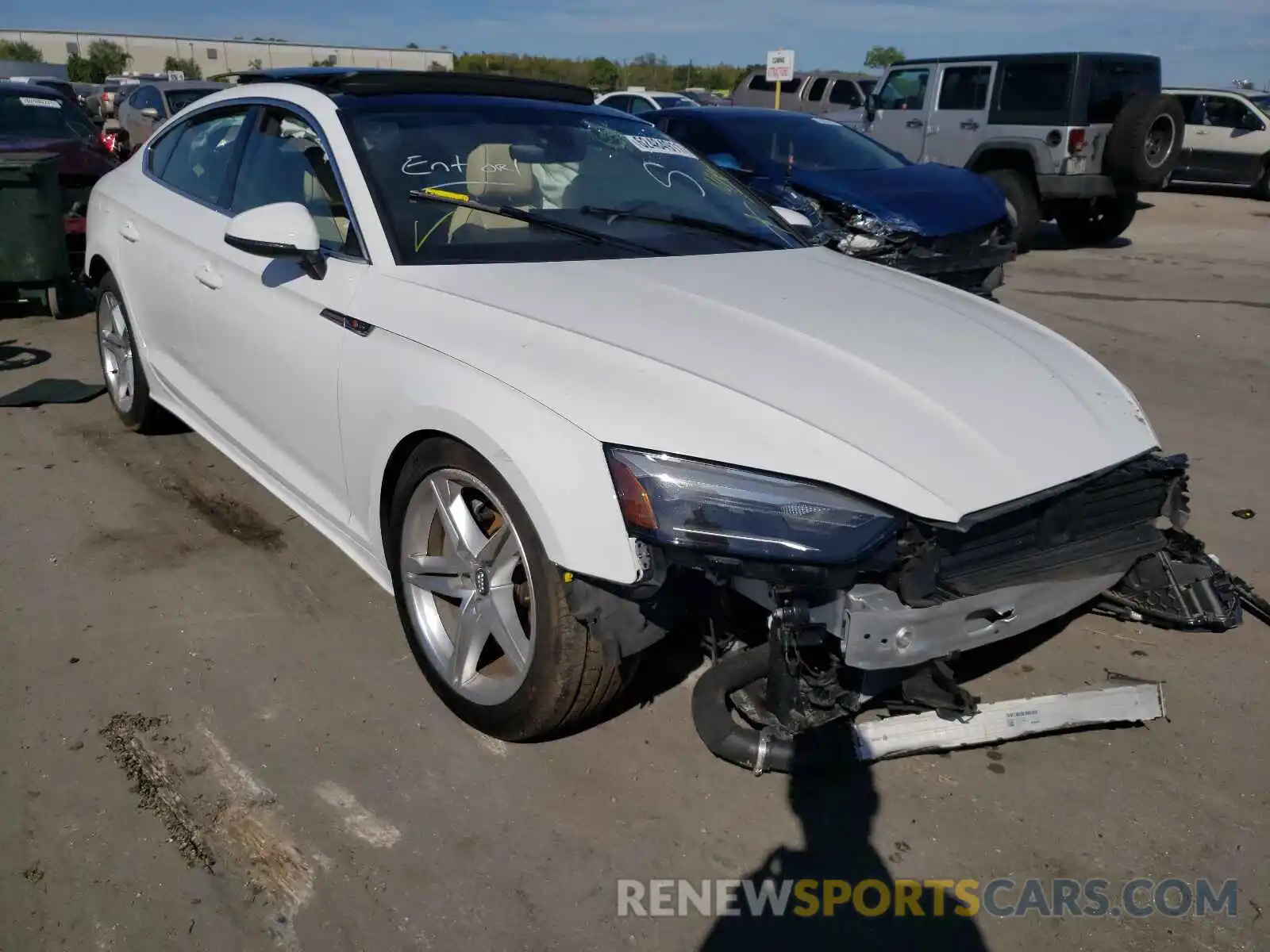 1 Photograph of a damaged car WAUDACF58MA015894 AUDI A5 2021