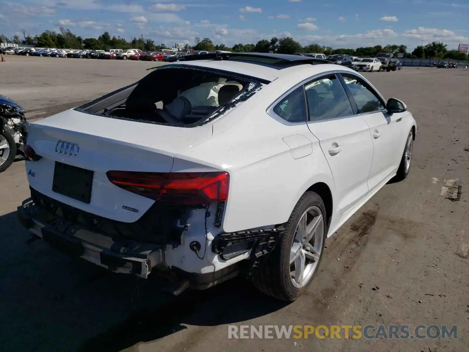 4 Photograph of a damaged car WAUDACF58MA015894 AUDI A5 2021