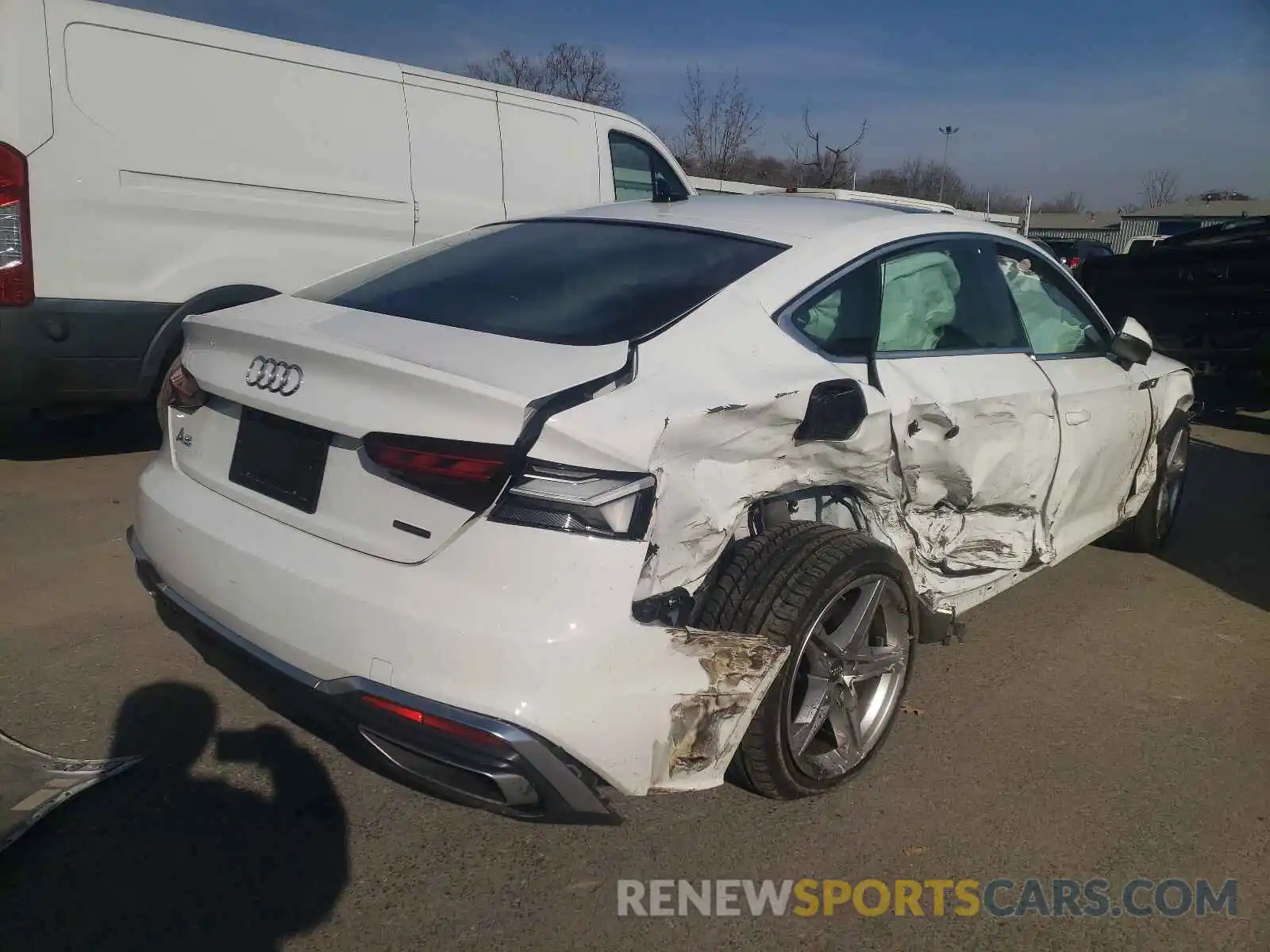 4 Photograph of a damaged car WAUDACF59MA011434 AUDI A5 2021