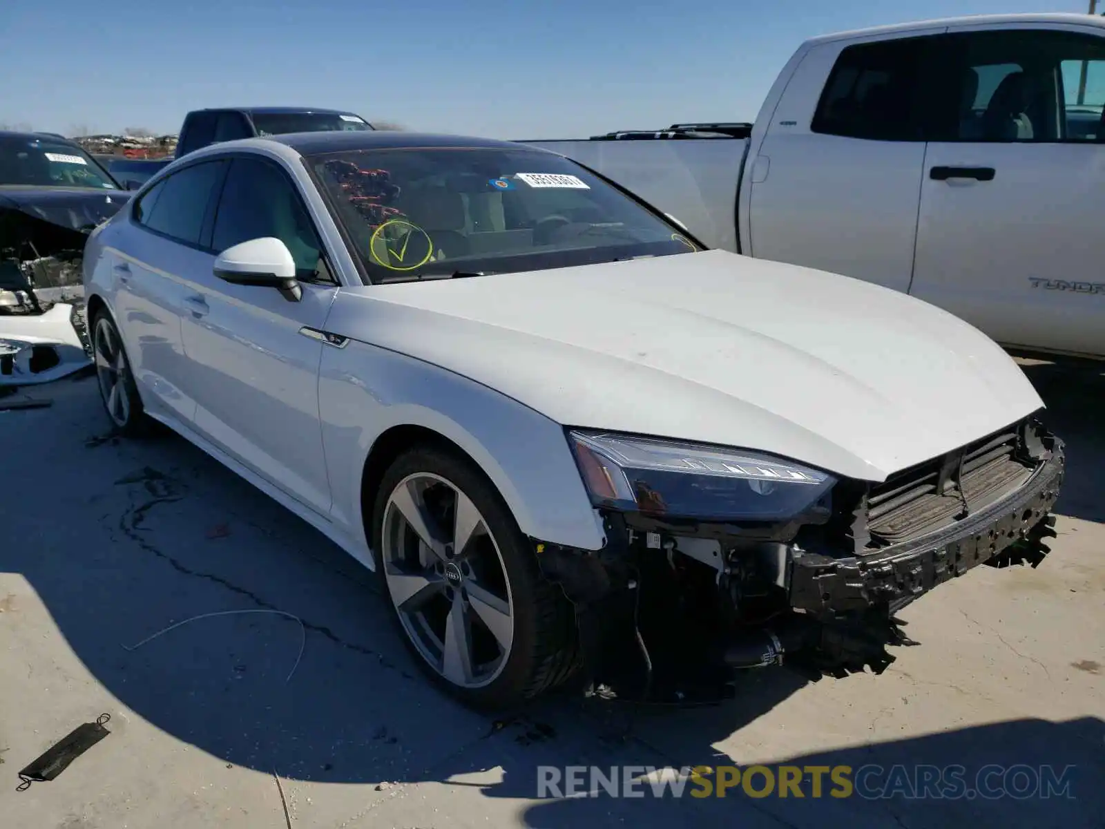 1 Photograph of a damaged car WAUFACF50MA006938 AUDI A5 2021