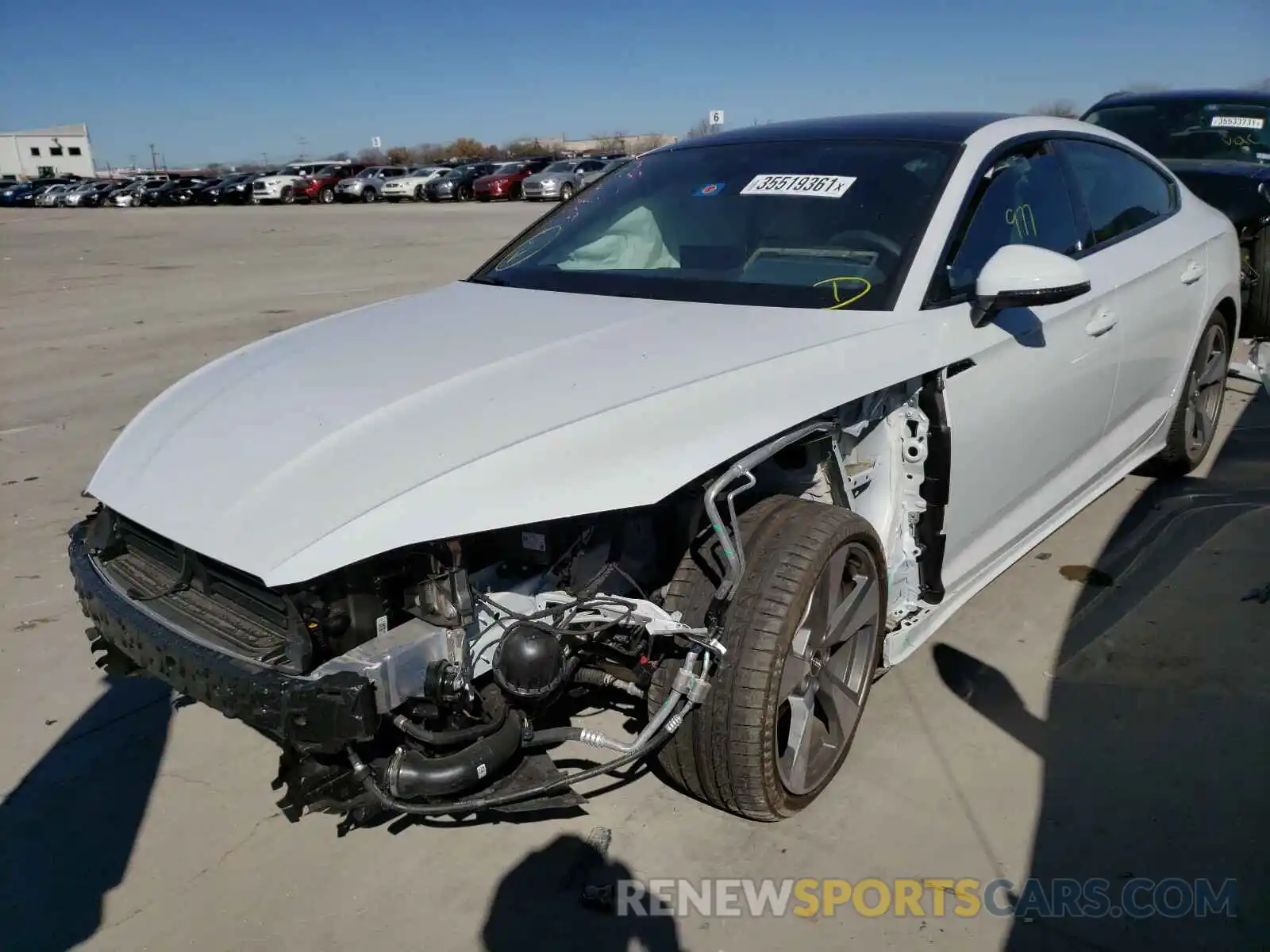 2 Photograph of a damaged car WAUFACF50MA006938 AUDI A5 2021