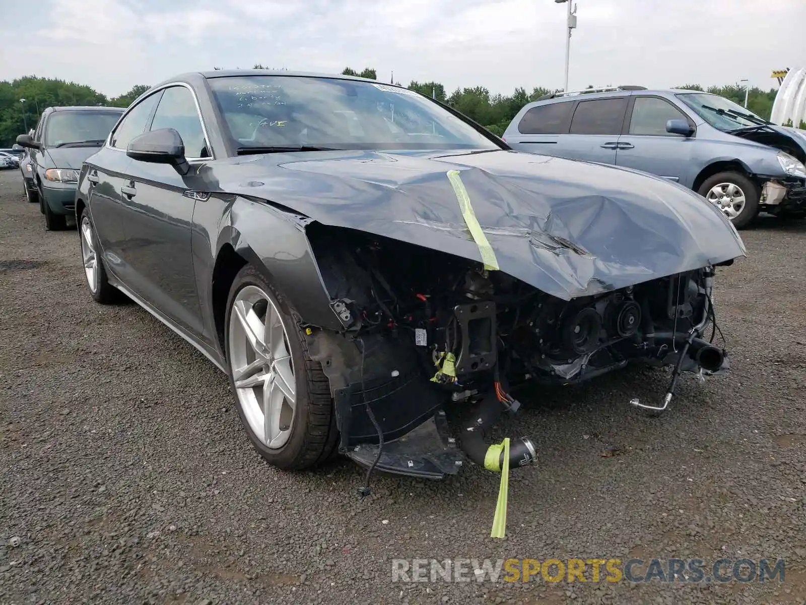 1 Photograph of a damaged car WAUFACF51MA016135 AUDI A5 2021