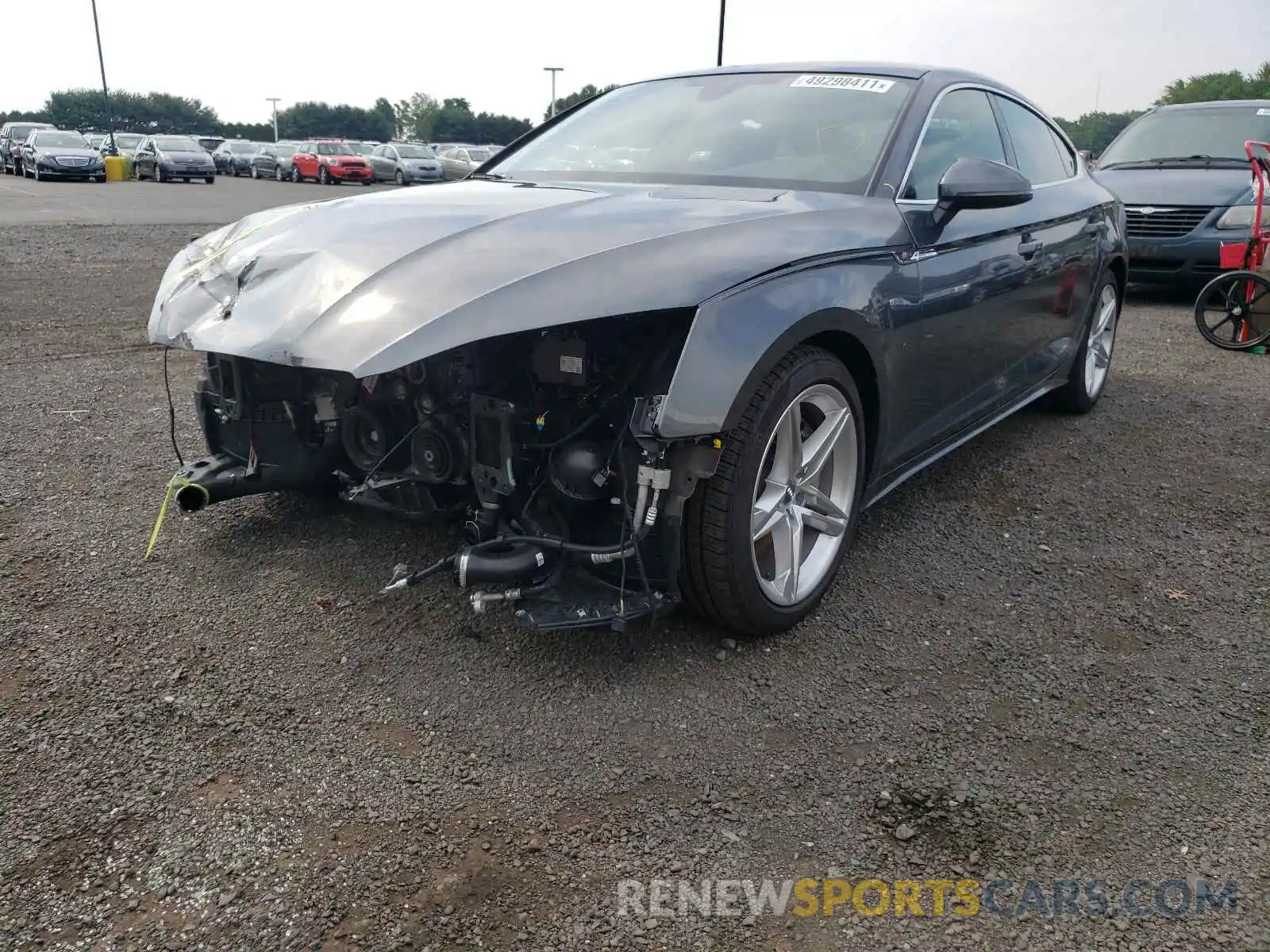 2 Photograph of a damaged car WAUFACF51MA016135 AUDI A5 2021