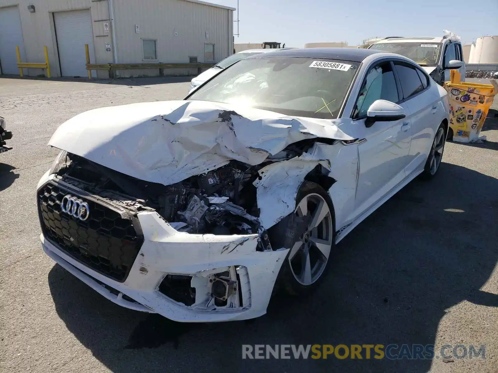 2 Photograph of a damaged car WAUFACF52MA025278 AUDI A5 2021