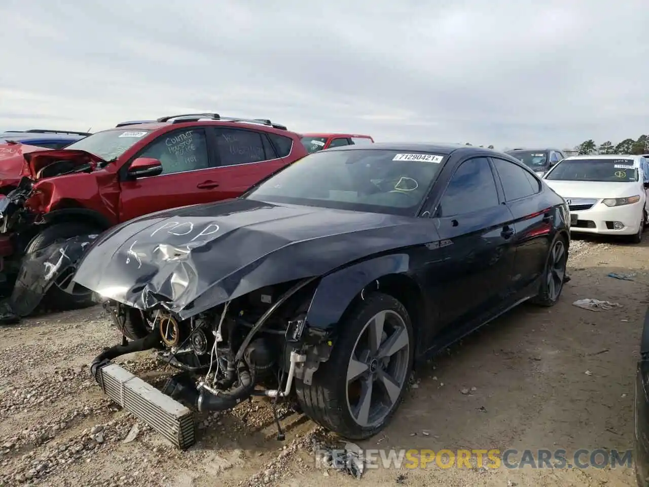 2 Photograph of a damaged car WAUFACF53MA027721 AUDI A5 2021