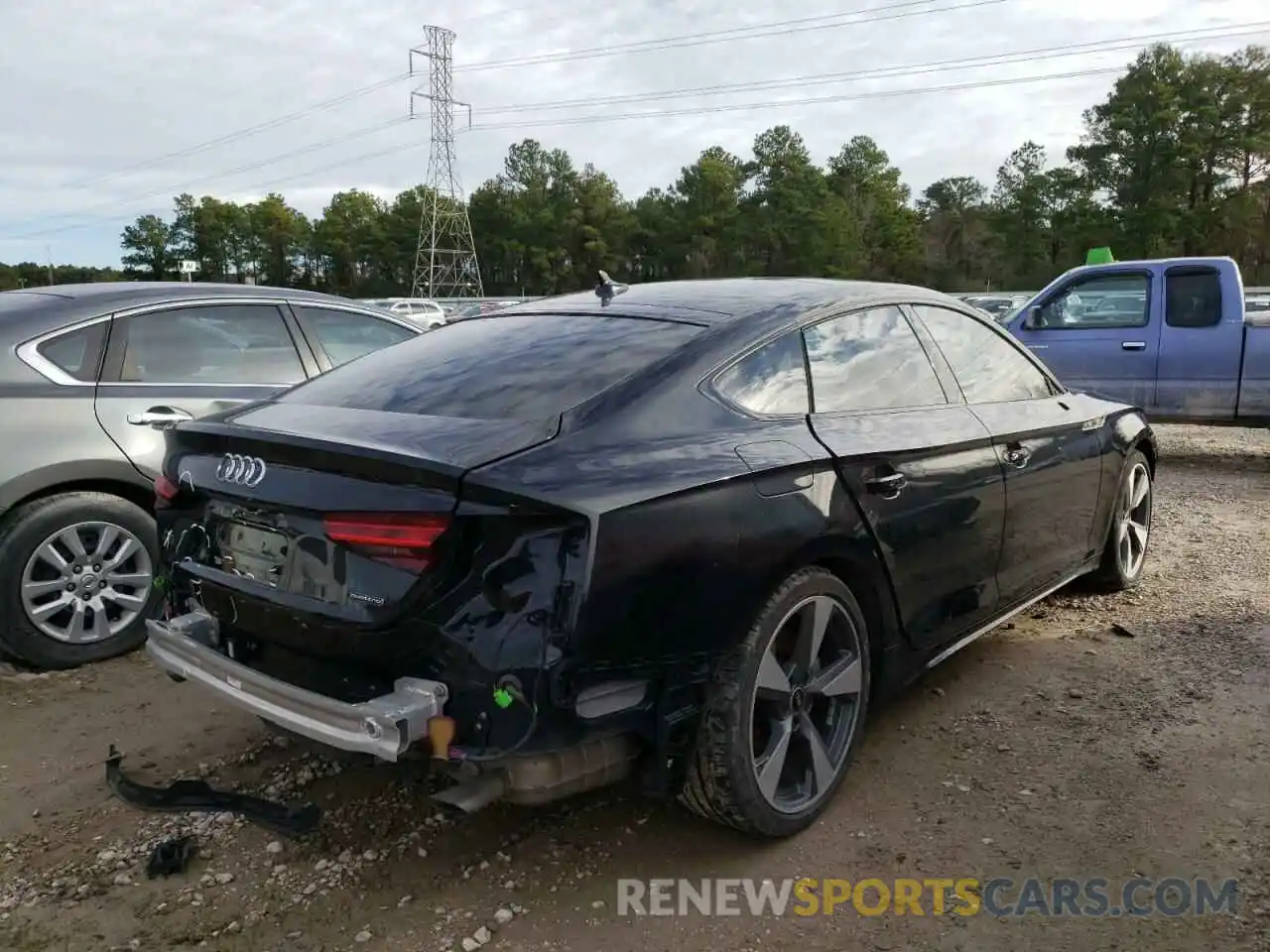 4 Photograph of a damaged car WAUFACF53MA027721 AUDI A5 2021