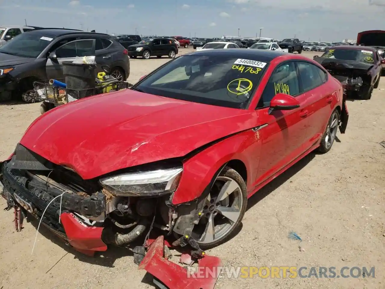 2 Photograph of a damaged car WAUFACF57MA049768 AUDI A5 2021