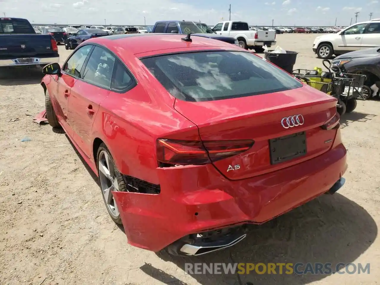 3 Photograph of a damaged car WAUFACF57MA049768 AUDI A5 2021