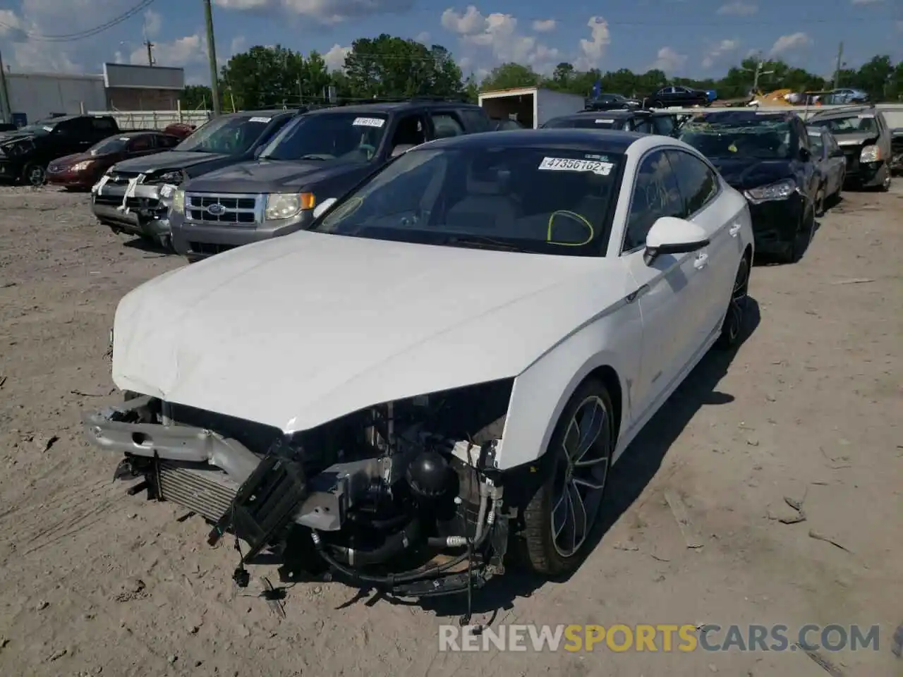 2 Photograph of a damaged car WAUFACF57MA050662 AUDI A5 2021