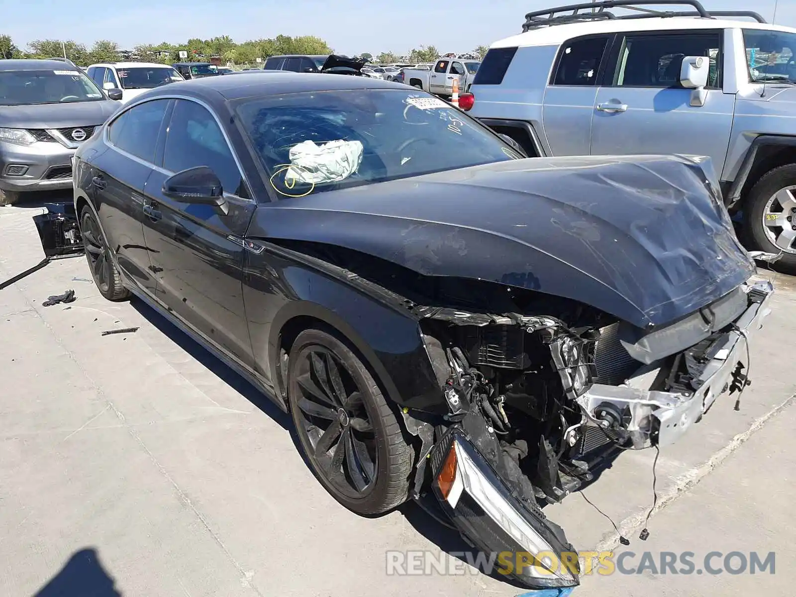 1 Photograph of a damaged car WAUFACF58MA050332 AUDI A5 2021