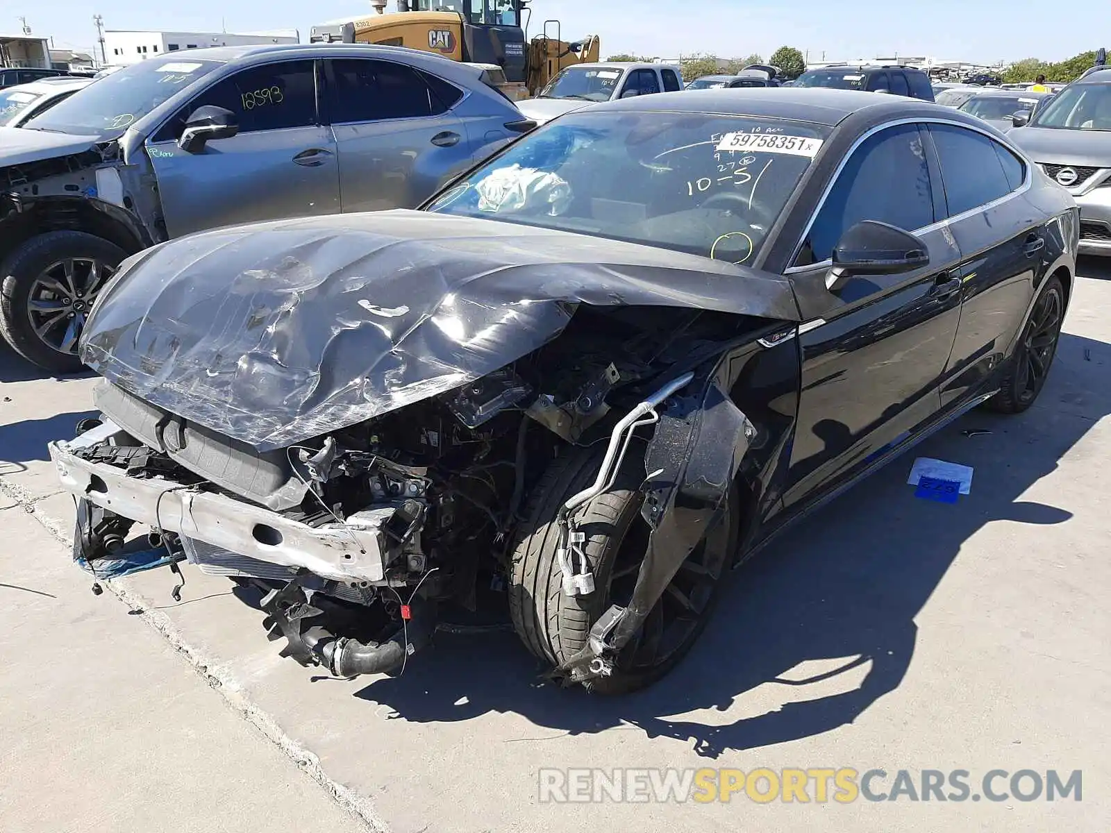 2 Photograph of a damaged car WAUFACF58MA050332 AUDI A5 2021