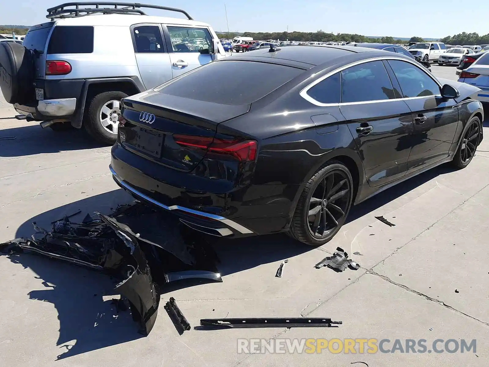 4 Photograph of a damaged car WAUFACF58MA050332 AUDI A5 2021