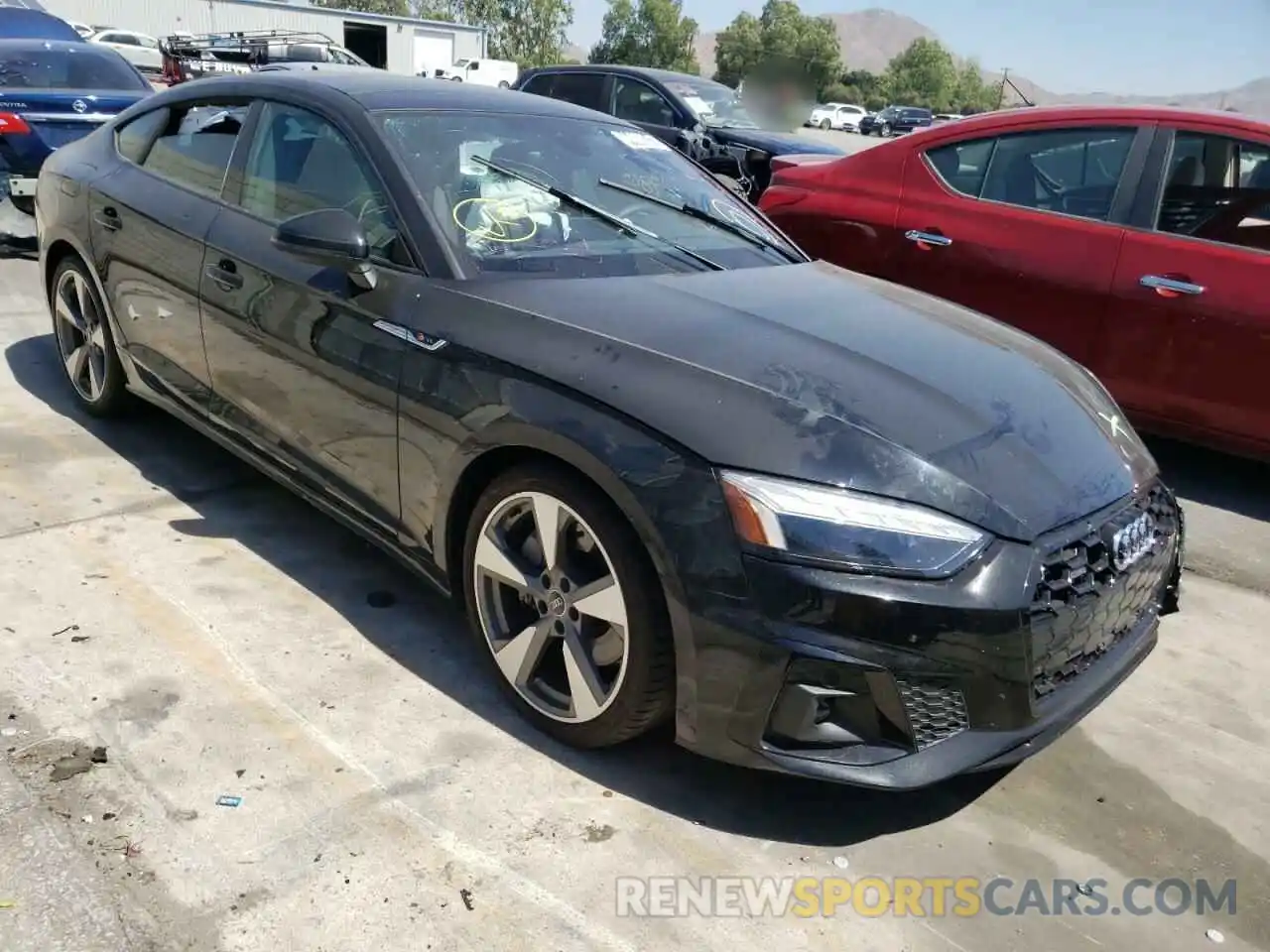 1 Photograph of a damaged car WAUFACF59MA025276 AUDI A5 2021