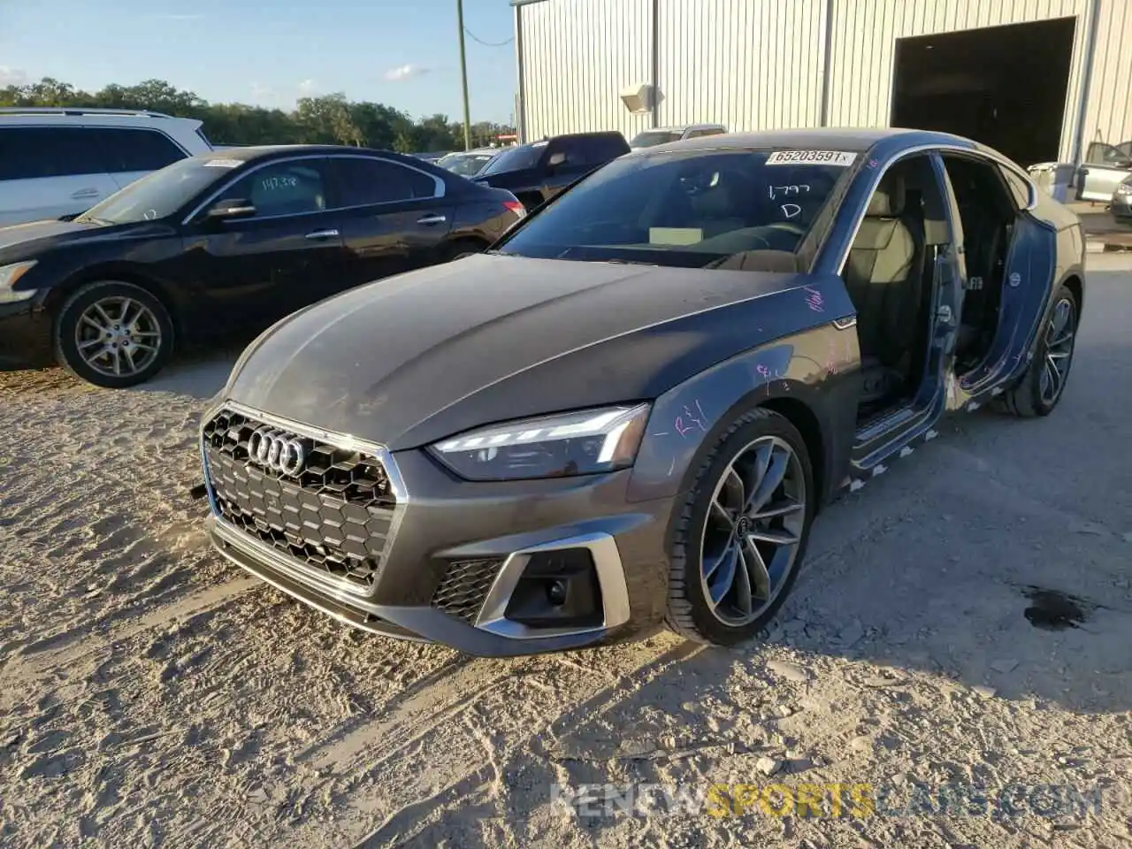 2 Photograph of a damaged car WAUFACF59MA041249 AUDI A5 2021