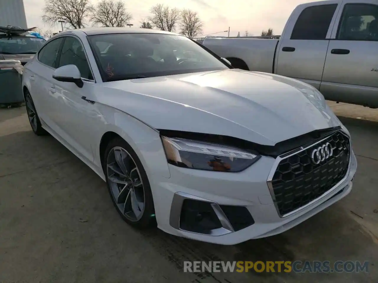 1 Photograph of a damaged car WAUFACF59MA048587 AUDI A5 2021