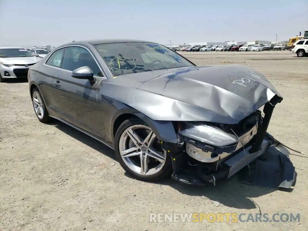 1 Photograph of a damaged car WAUSAAF58MA013168 AUDI A5 2021