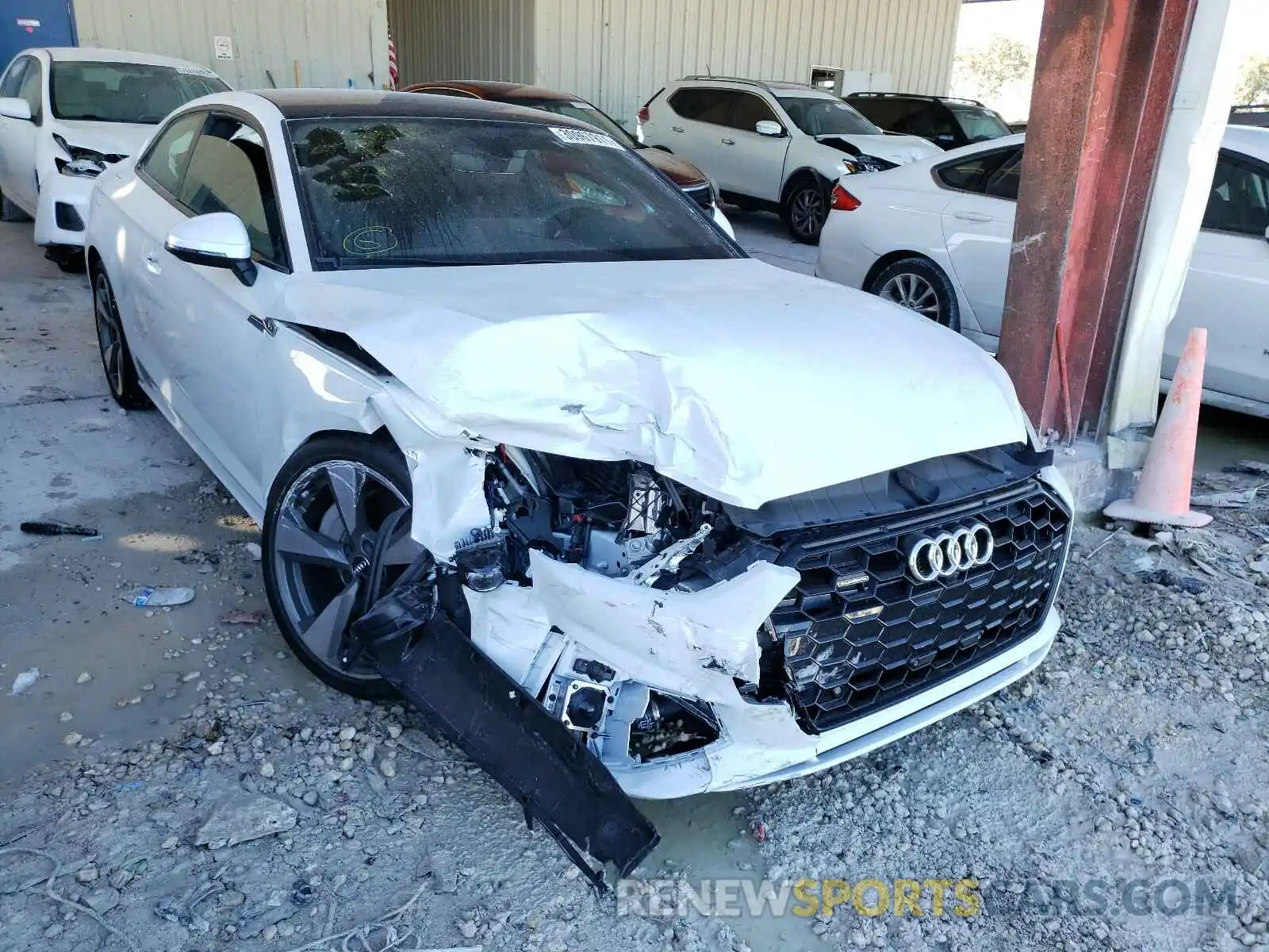 1 Photograph of a damaged car WAUTAAF57MA006751 AUDI A5 2021