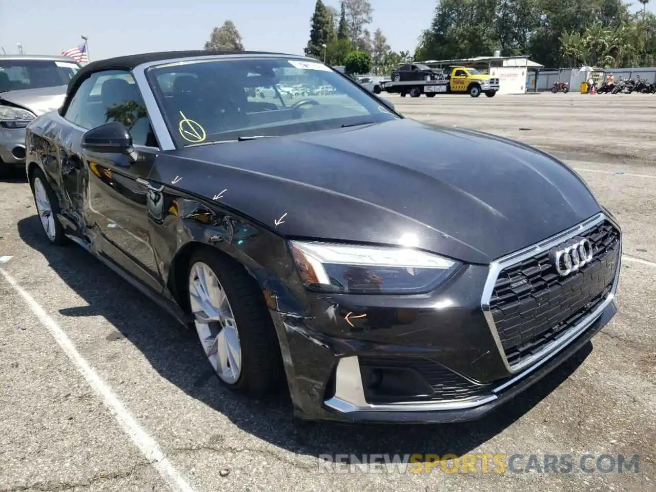 1 Photograph of a damaged car WAUWAGF52MN002437 AUDI A5 2021