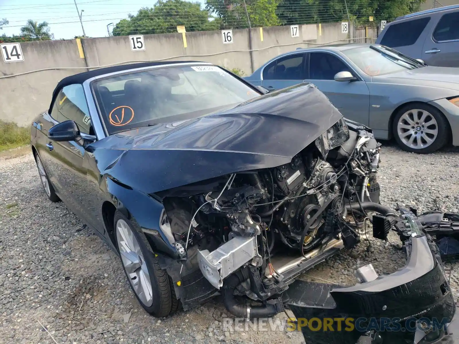 1 Photograph of a damaged car WAUWAGF53MN002480 AUDI A5 2021