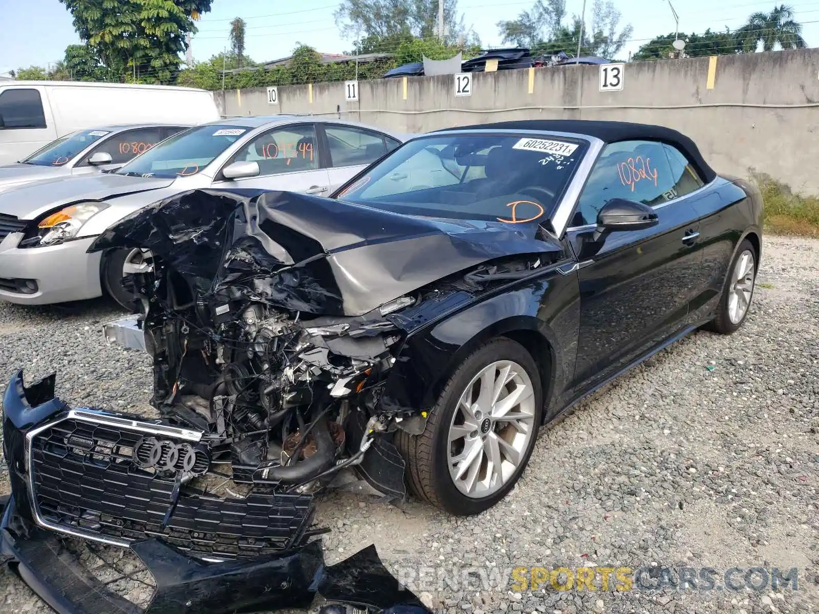 2 Photograph of a damaged car WAUWAGF53MN002480 AUDI A5 2021