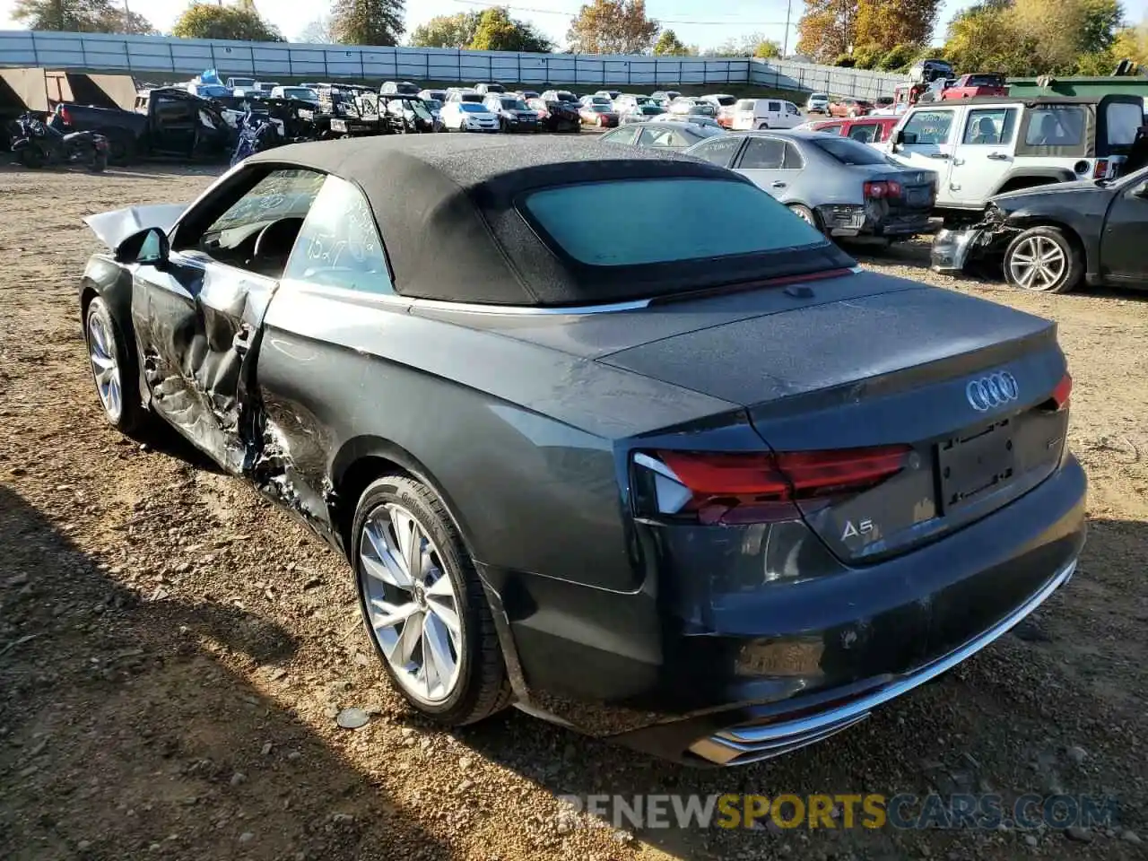 3 Photograph of a damaged car WAU2AGF57NN008623 AUDI A5 2022