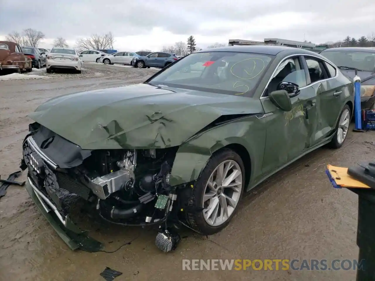 2 Photograph of a damaged car WAUABCF54NA010368 AUDI A5 2022