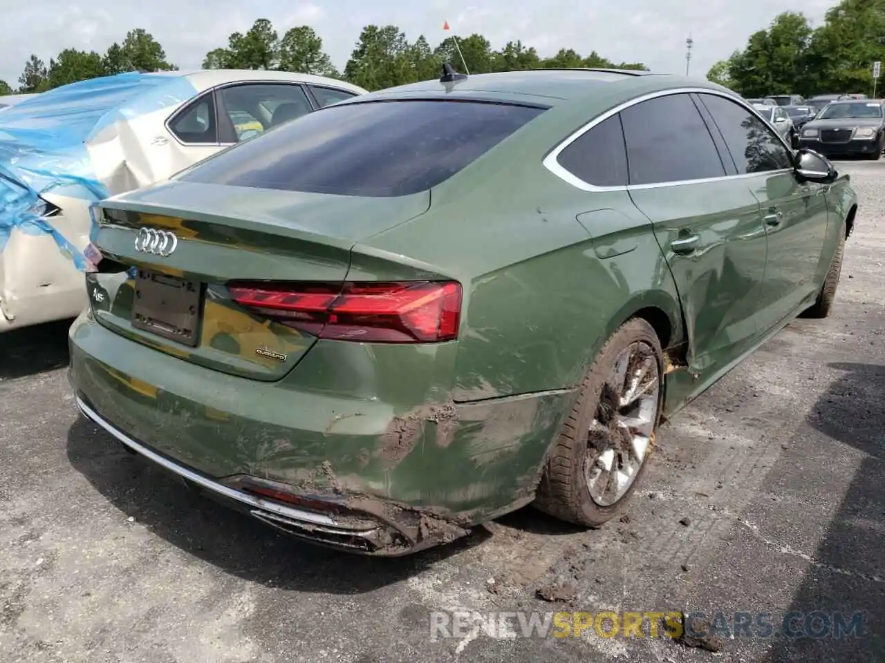 4 Photograph of a damaged car WAUABCF57NA009991 AUDI A5 2022