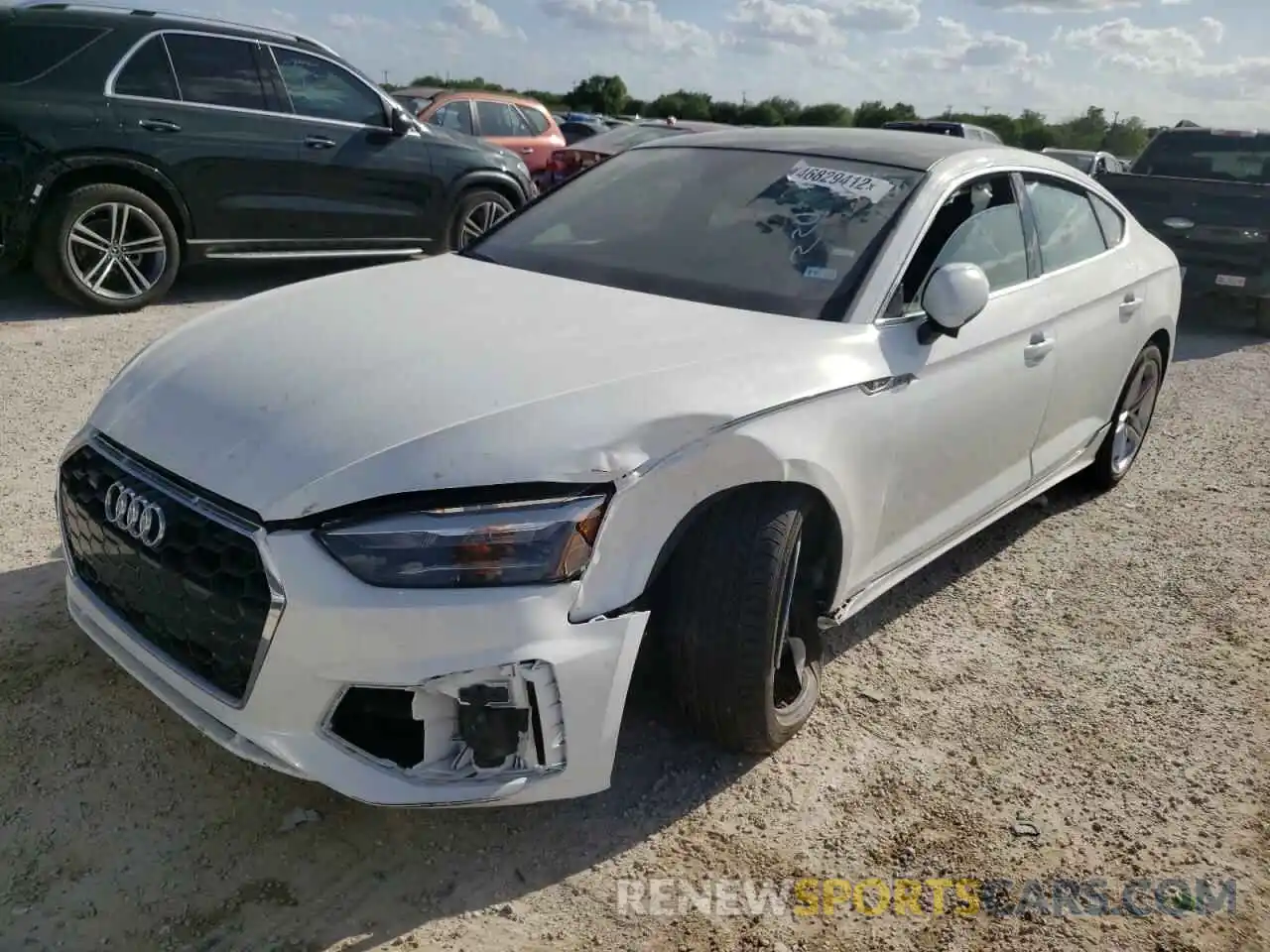 2 Photograph of a damaged car WAUDACF57NA008341 AUDI A5 2022