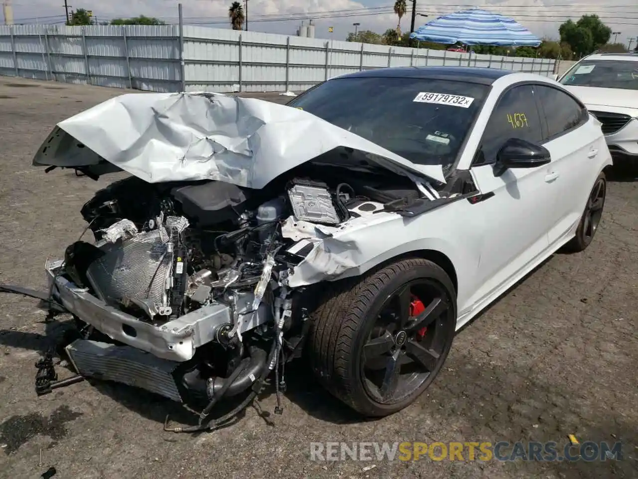 2 Photograph of a damaged car WAUFACF54NA022741 AUDI A5 2022