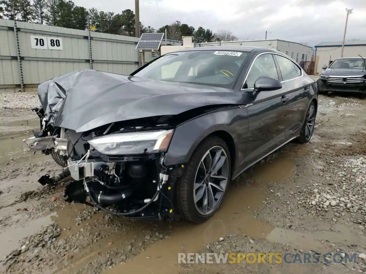 2 Photograph of a damaged car WAUFACF55NA006418 AUDI A5 2022