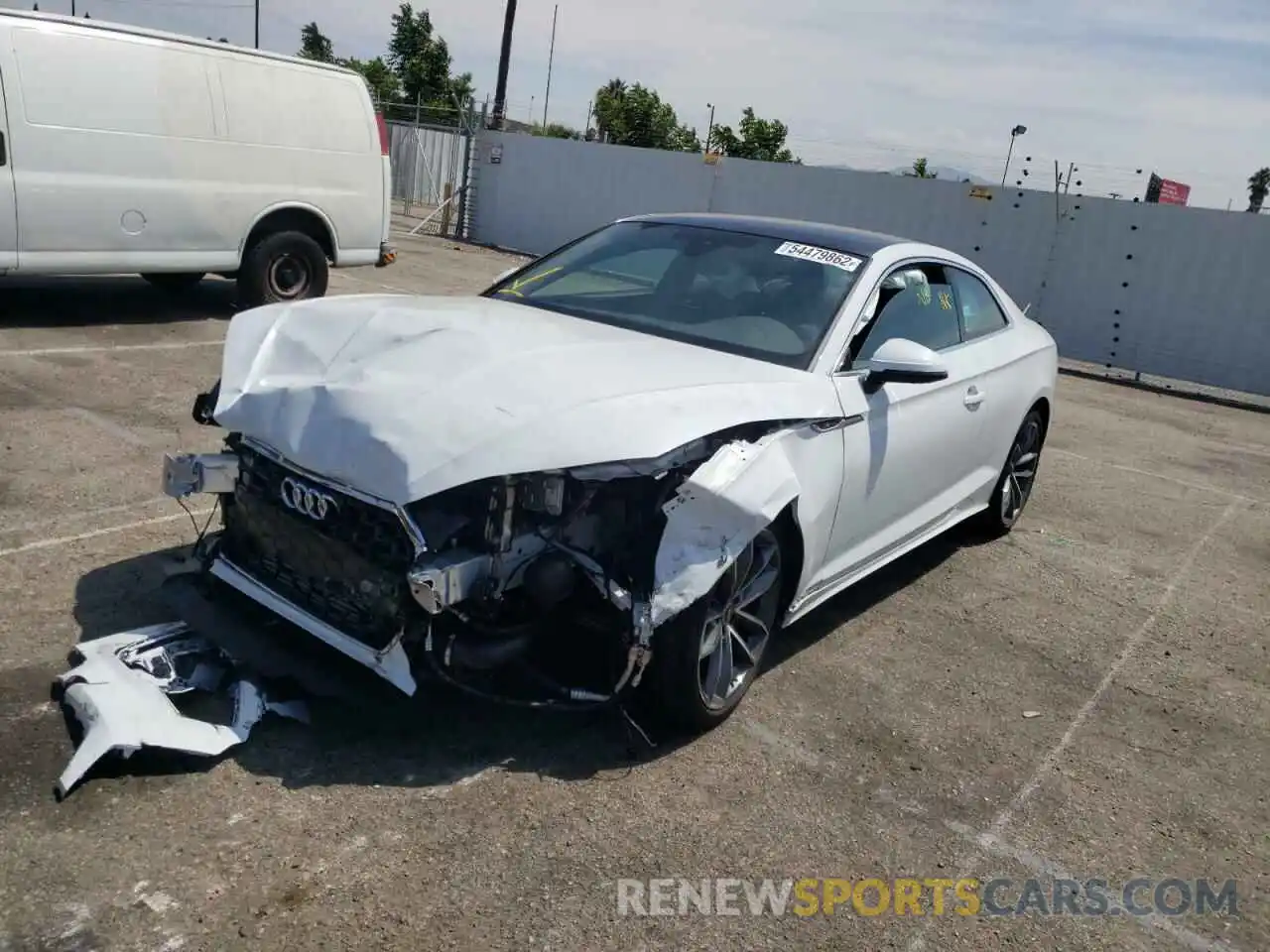 2 Photograph of a damaged car WAUTAAF53NA018008 AUDI A5 2022