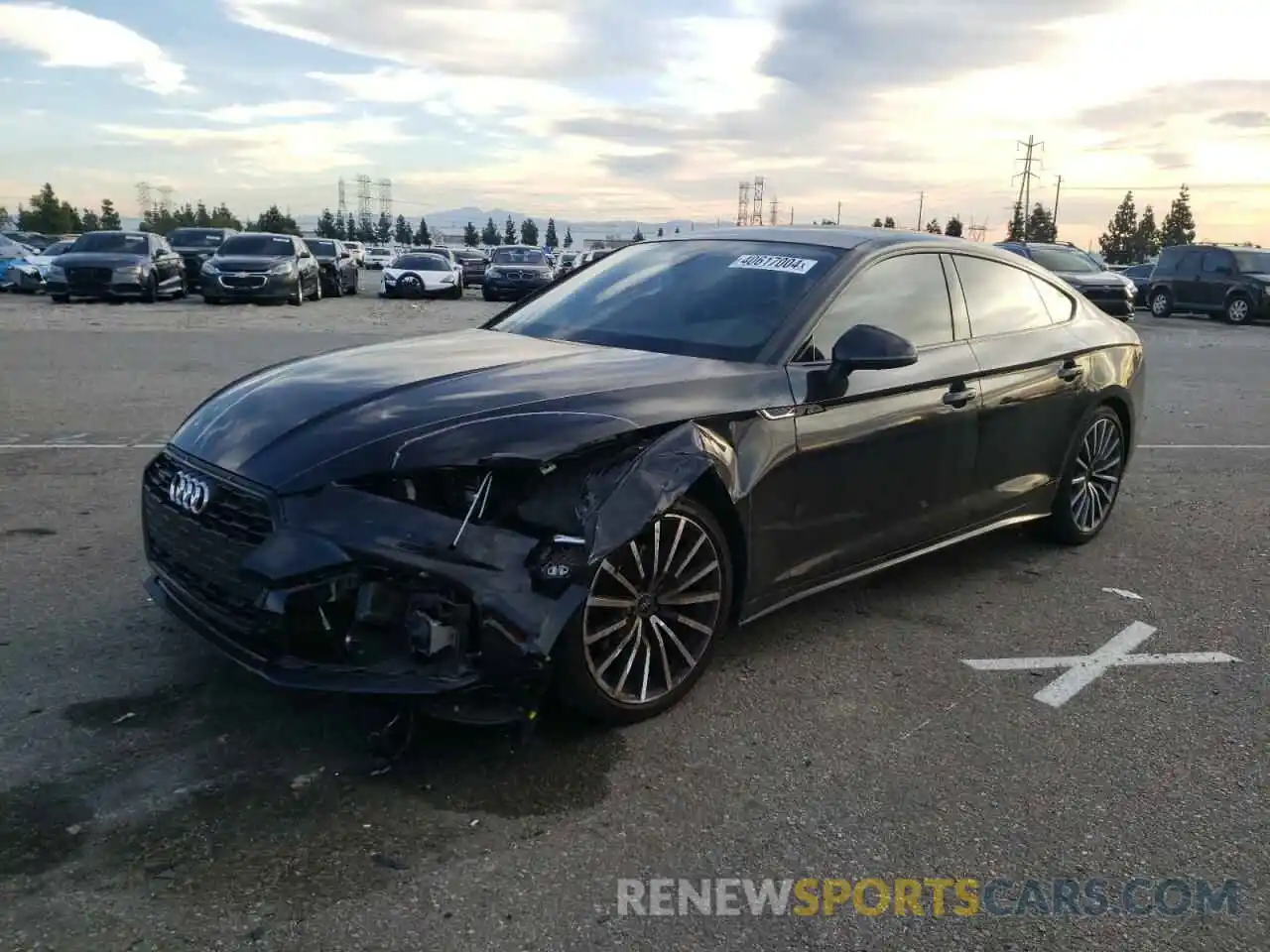 1 Photograph of a damaged car WAUCBCF56PA004700 AUDI A5 2023