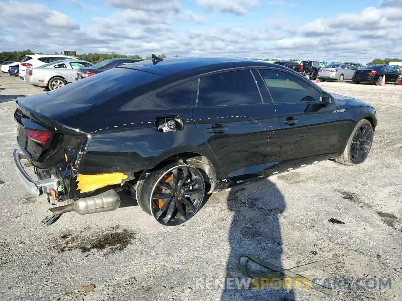 3 Photograph of a damaged car WAUFACF56PA022873 AUDI A5 2023