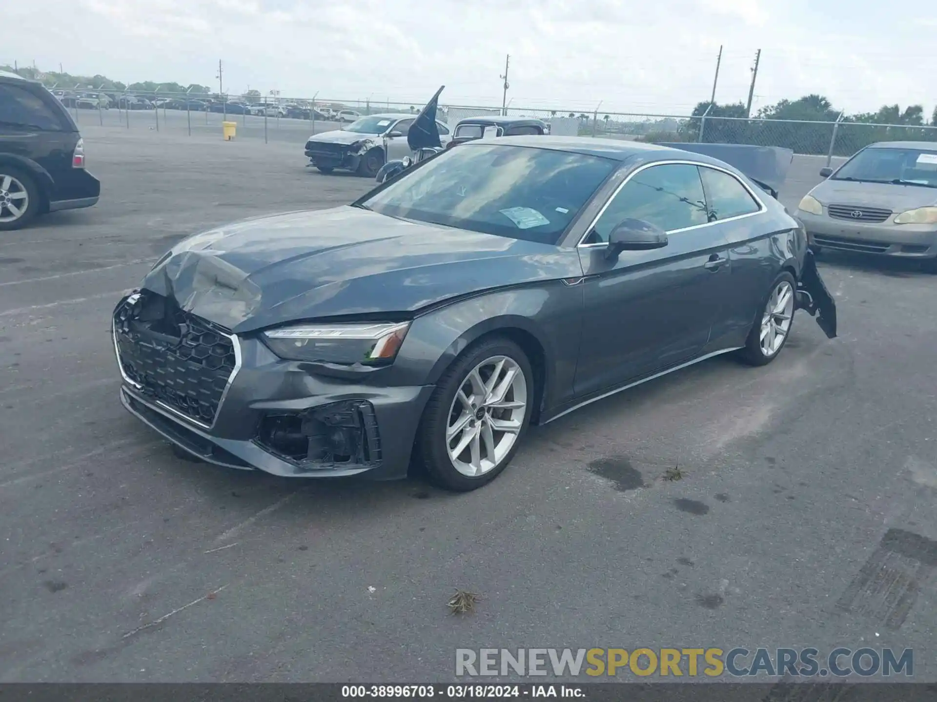 2 Photograph of a damaged car WAUSAAF59PA016696 AUDI A5 2023