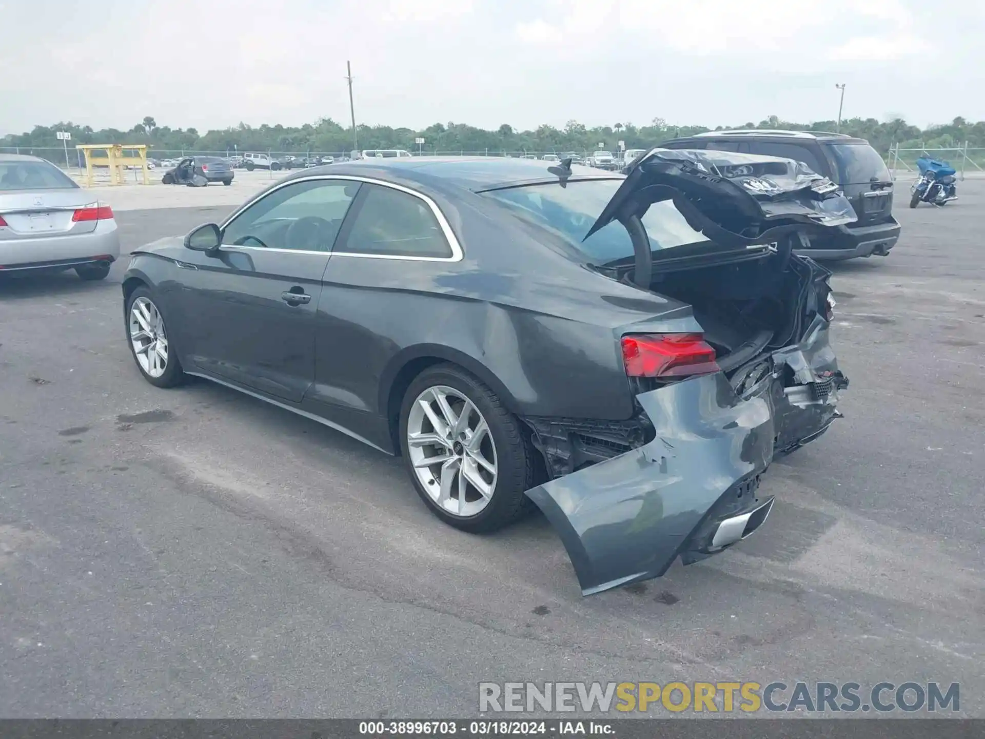 3 Photograph of a damaged car WAUSAAF59PA016696 AUDI A5 2023