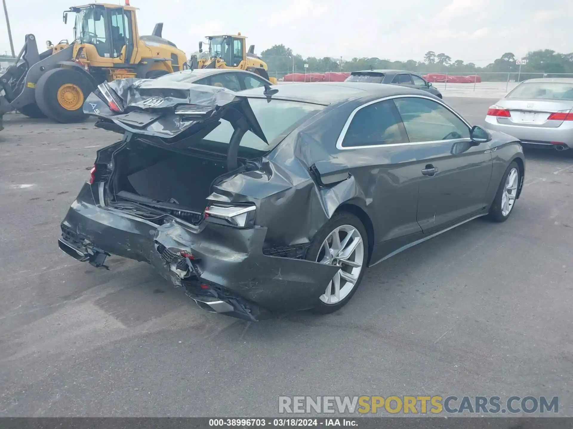 4 Photograph of a damaged car WAUSAAF59PA016696 AUDI A5 2023