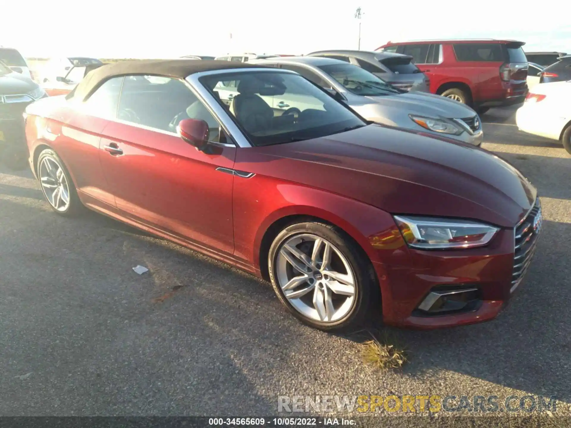 1 Photograph of a damaged car WAU2NGF5XKN010074 AUDI A5 CABRIOLET 2019