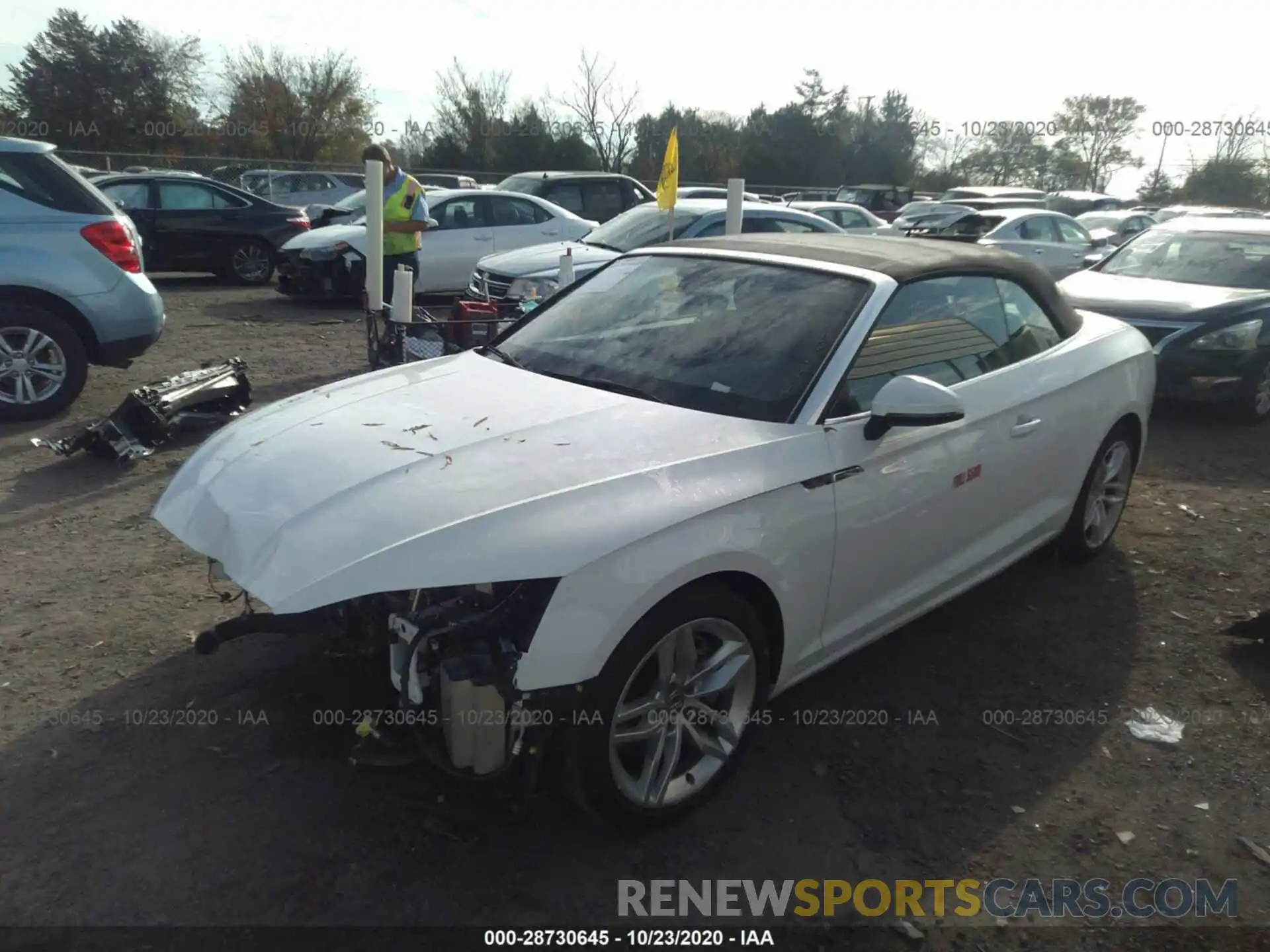 2 Photograph of a damaged car WAUWNGF59KN010360 AUDI A5 CABRIOLET 2019