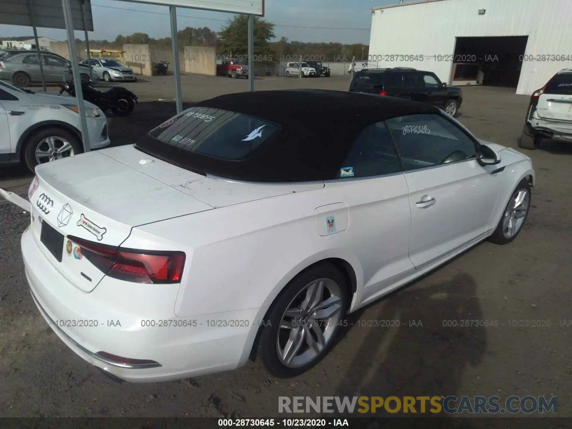 4 Фотография поврежденного автомобиля WAUWNGF59KN010360 AUDI A5 CABRIOLET 2019