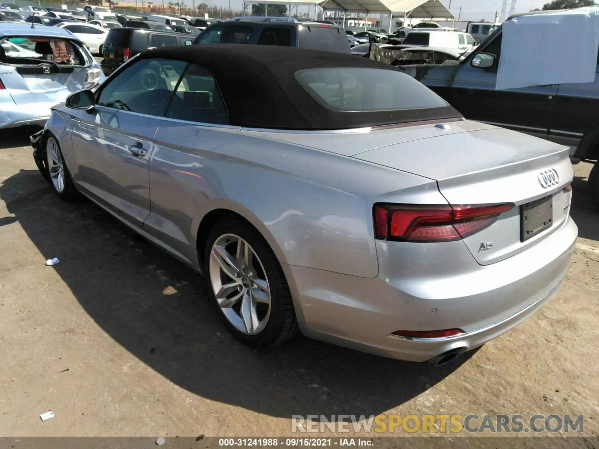 3 Photograph of a damaged car WAUYNGF57KN003741 AUDI A5 CABRIOLET 2019